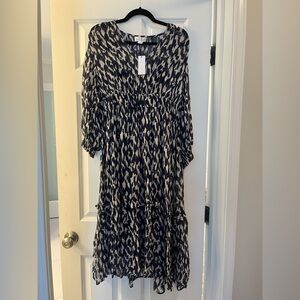 Velvet by graham & spencer Kendra printed maxi dress in calico, new with tags